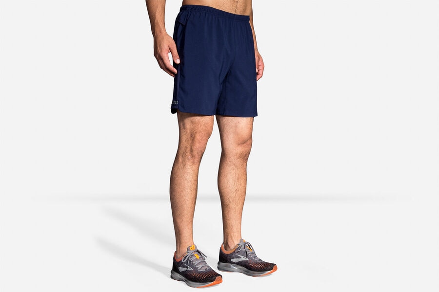 Brooks Men's Sherpa 7" 2-in-1 Bottoms Navy ( DKELF5312 )